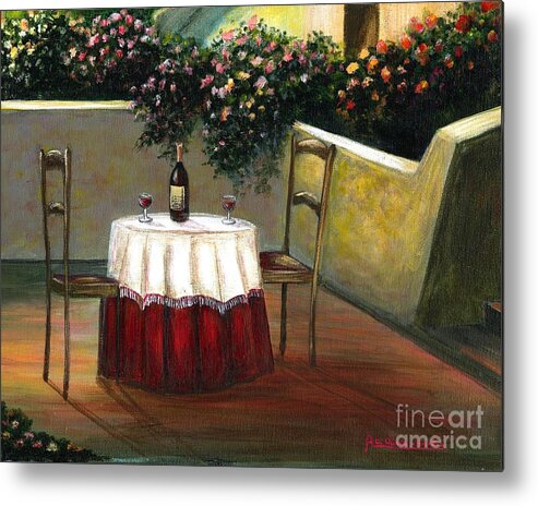 Cityscape Metal Print featuring the photograph Italian table by Italian Art