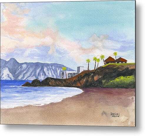 Maui Metal Print featuring the painting Kaanapali Beach by Darice Machel McGuire