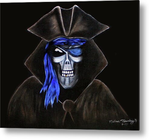 Pirate Metal Print featuring the painting Keep To The Code by Melissa Toppenberg