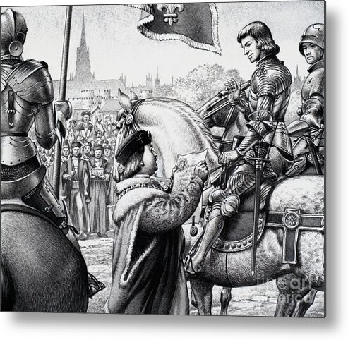 King Henry Vii Metal Print featuring the painting King Henry VII by Pat Nicolle