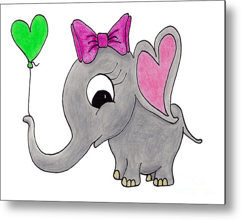 Elephant Metal Print featuring the photograph Kiri by Carlee Ojeda