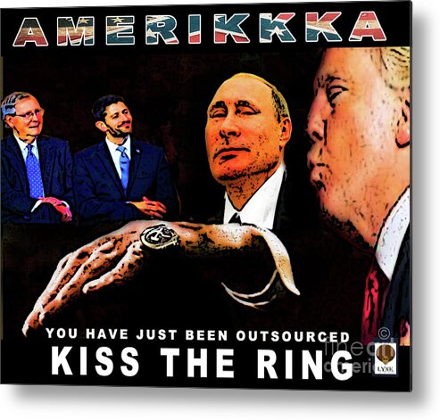 Putin Metal Print featuring the photograph Kiss The Ring by Reggie Duffie