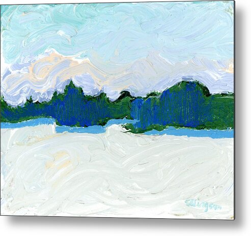 Boundary Waters Metal Print featuring the painting Knife Lake by Rodger Ellingson