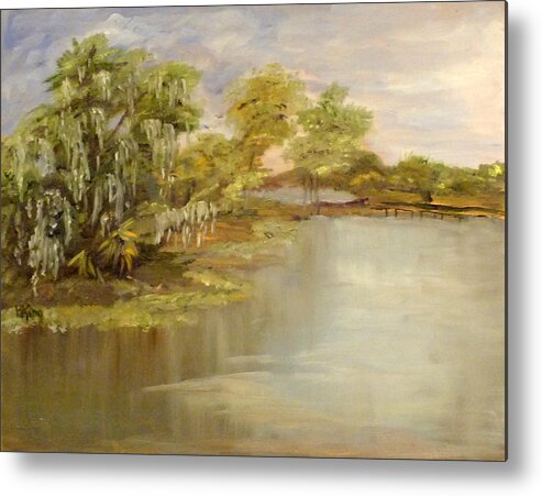 Florida Metal Print featuring the painting La Chua Trail by Peggy King