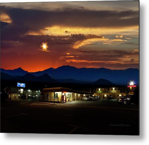 Last Chance Metal Print featuring the photograph Last Chance Motel by Micah Offman