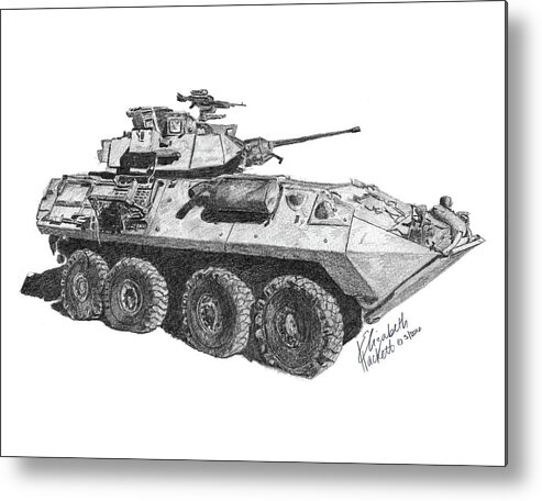 Lav-25 Metal Print featuring the painting Lav-25 by Betsy Hackett