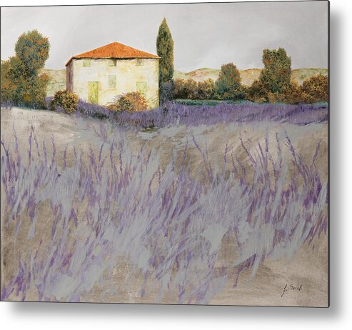 Lavender Metal Print featuring the painting Lavender by Guido Borelli