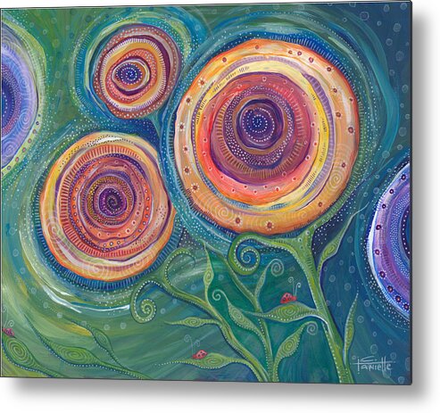 Flowers Metal Print featuring the painting Be the Light by Tanielle Childers