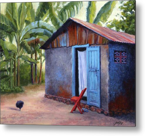 Haiti Metal Print featuring the painting Life in Haiti by Janet King