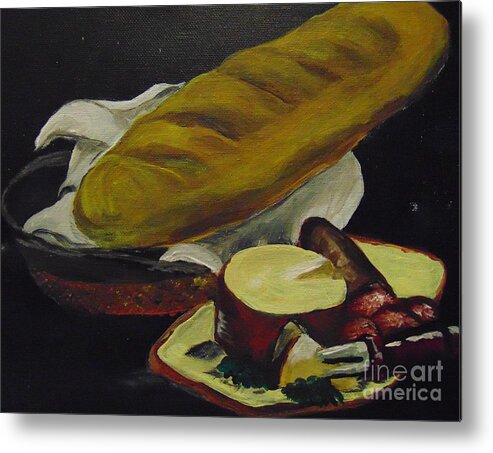 Bread Metal Print featuring the painting Life by Saundra Johnson