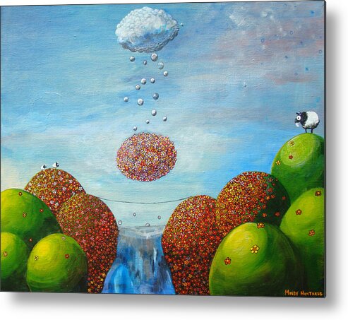  Metal Print featuring the painting Life's Path by Mindy Huntress