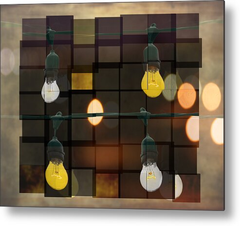 Light Bulbs Metal Print featuring the photograph Light Bulbs by Steven Michael