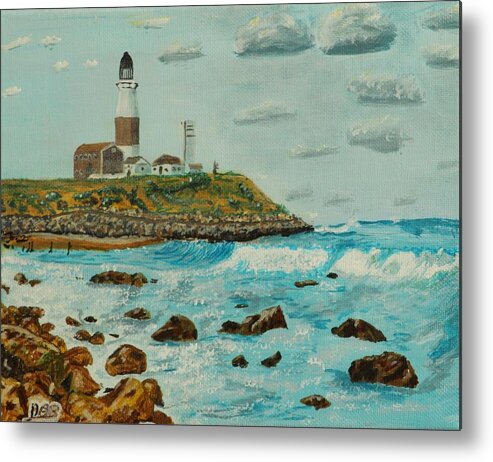 Light House Metal Print featuring the painting Light house by David Bigelow