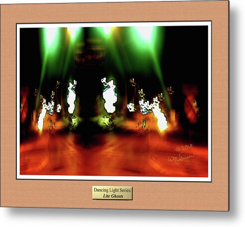 Abstract Art Metal Print featuring the photograph Lite Ghosts by W James Mortensen