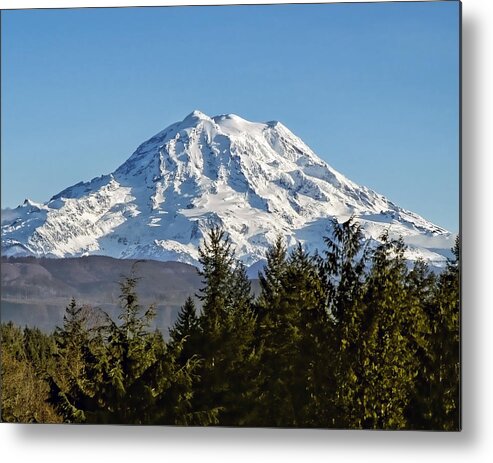Mount Rainier Metal Print featuring the photograph Majestic by Kelley King