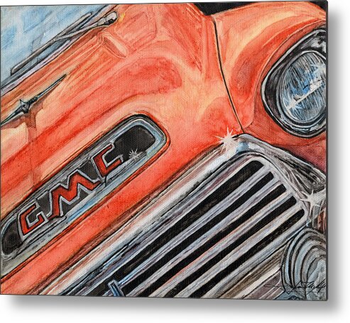 Truck Metal Print featuring the painting Man Cave #1 by Jason McKeel