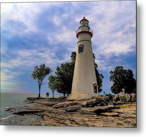 Lake Metal Print featuring the photograph Marblehead Lighthouse by Kevin Craft