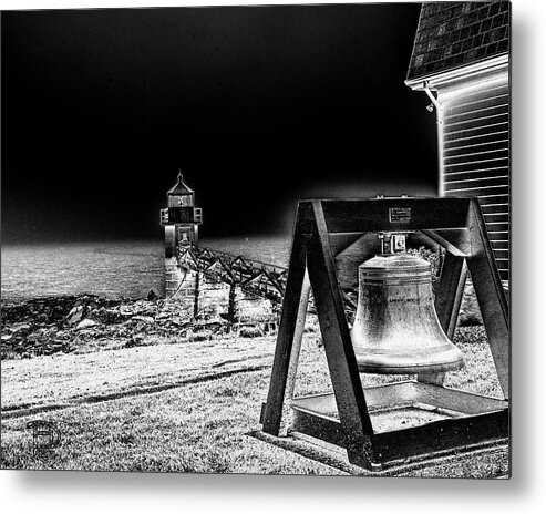 Marshall Point Light Metal Print featuring the photograph Marshall Point Bell and Light by Daniel Hebard