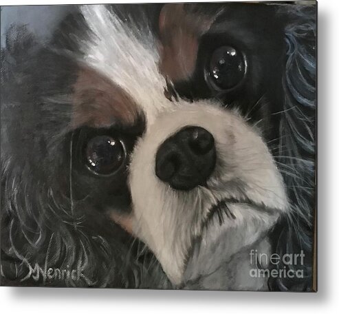 Dog Metal Print featuring the painting Millie by M J Venrick