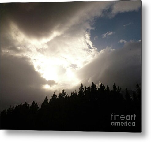 Montana Metal Print featuring the photograph Montana skyscape 2 by Paula Joy Welter