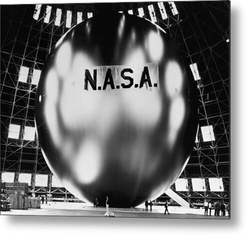Project Echo Metal Print featuring the photograph Nasa Echo 2 Balloon - 1961 by War Is Hell Store