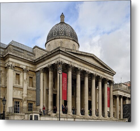 Gallery Metal Print featuring the photograph National Gallery London by Shirley Mitchell