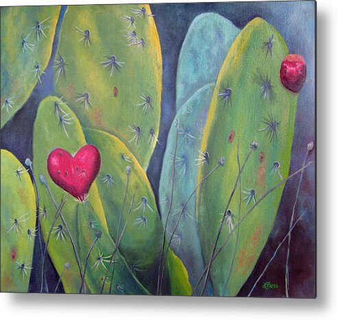 Nature Metal Print featuring the painting Nature's Love by Lisa Barr