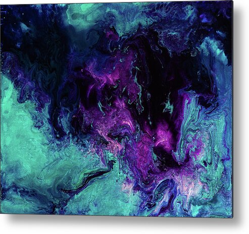 Fantasy Metal Print featuring the painting Nebulous by Jennifer Walsh