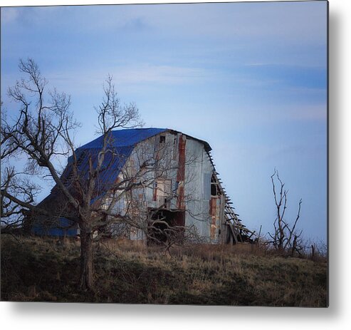 Barn Metal Print featuring the photograph Old Barn at Hilltop Arkansas by Michael Dougherty