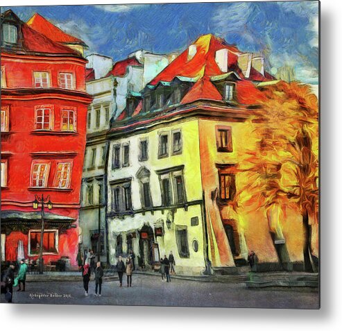  Metal Print featuring the photograph Old Town in Warsaw # 27 by Aleksander Rotner