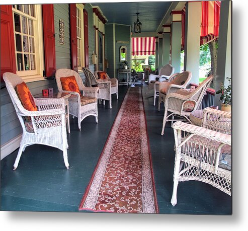 Porch Metal Print featuring the photograph On The Porch by Dave Mills