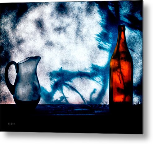 Still-life Metal Print featuring the photograph One Red Bottle by Bob Orsillo