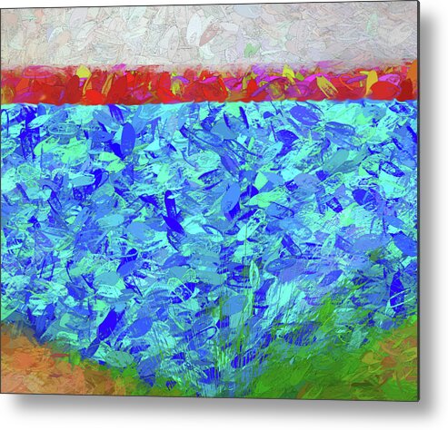 Abstract Metal Print featuring the digital art Organic Forms in Abstract by Mitch Spence
