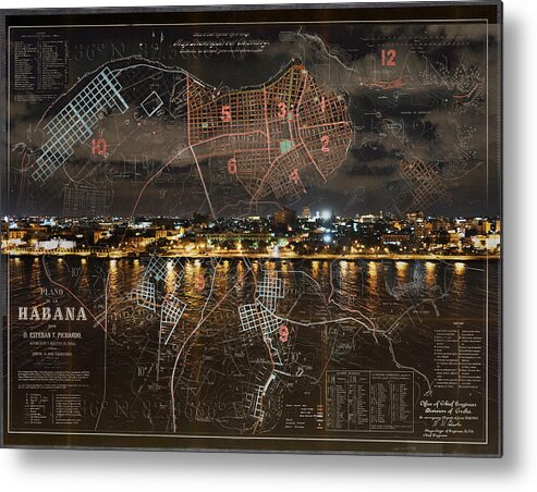 Cuba Metal Print featuring the photograph Overnight in Havana by Sharon Popek