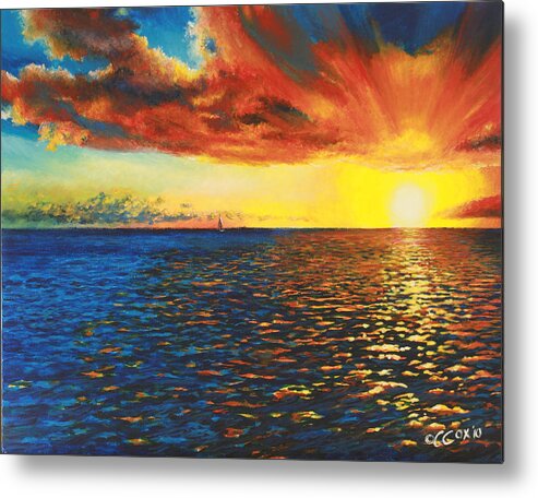Chris Cox Metal Print featuring the painting Painted Horizon by Christopher Cox