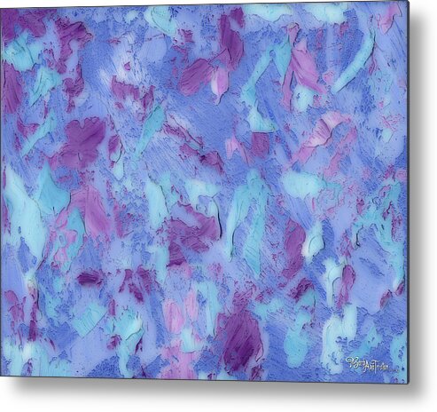 Art Metal Print featuring the photograph Pallet Knife Design by Barbara Tristan