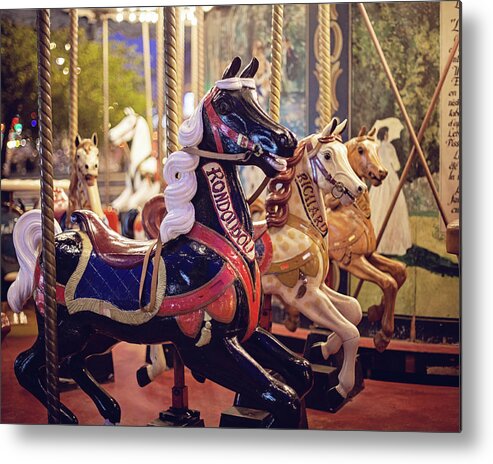 Paris Metal Print featuring the photograph Paris Carousel Photograph by Melanie Alexandra Price