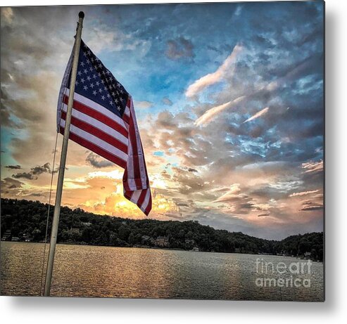Patriotic Metal Print featuring the photograph Patriotic Solstice by Buddy Morrison