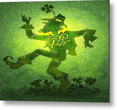 St. Patrick Metal Print featuring the digital art Patty by Kevin Middleton
