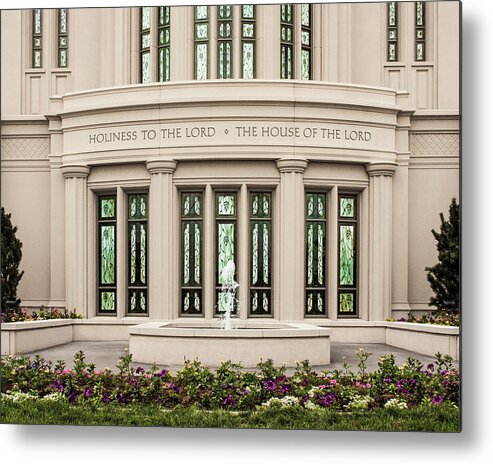 Payson Metal Print featuring the photograph Payson Temple - House of the Lord by Brent Borup