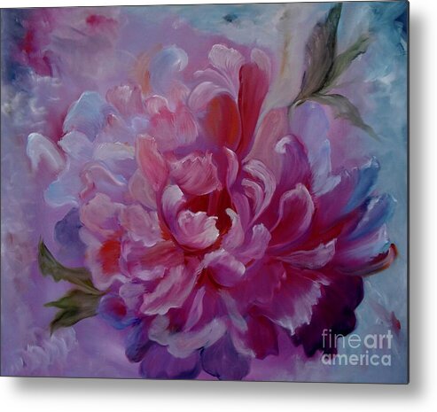 Peony Metal Print featuring the painting Peony Love by Jenny Lee