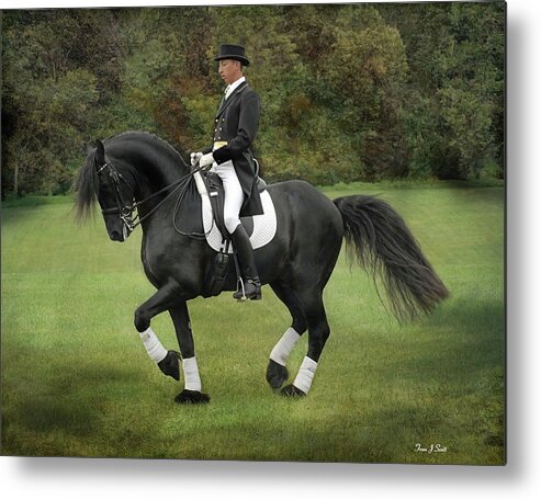 Dressage Metal Print featuring the photograph Piaffe by Fran J Scott