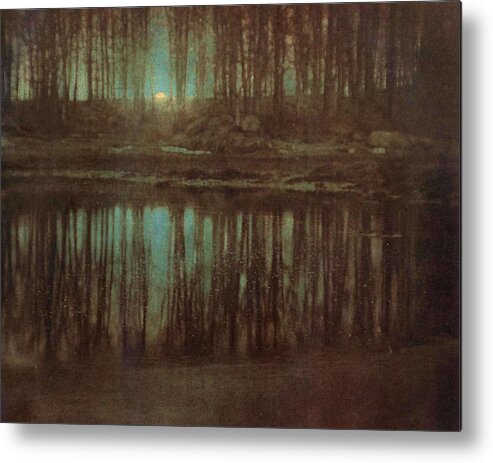 Edward Metal Print featuring the painting Pond Moonlight by Edward Steichen