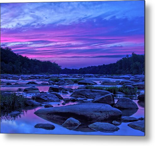  Metal Print featuring the photograph Pony Pasture Sunset 8x10 by Jemmy Archer