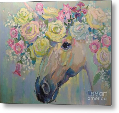 Believe Metal Print featuring the painting Purity by Kimberly Santini