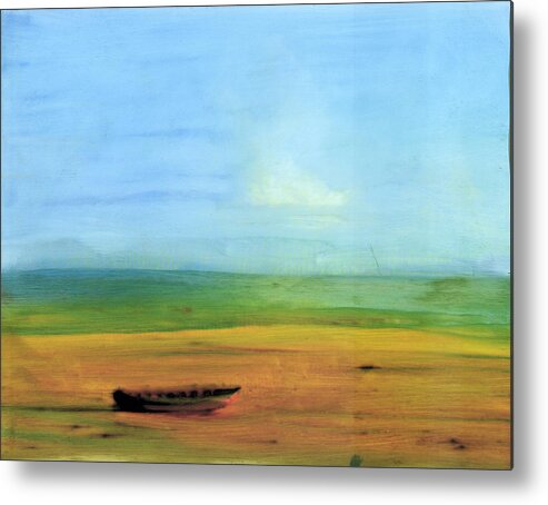 Cove Metal Print featuring the painting Quiet Cove by FeatherStone Studio Julie A Miller