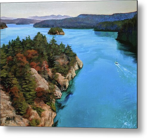 Water Metal Print featuring the painting Real Deception by Jennifer McGill