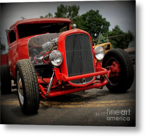 Car Metal Print featuring the photograph Red Ride 2 by Perry Webster