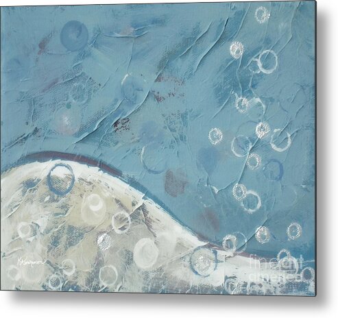 Abstract Metal Print featuring the painting Rest by Kristen Abrahamson