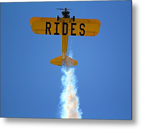 Airplane Metal Print featuring the photograph Rides by Steve Natale